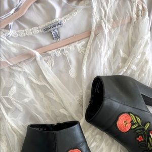 White Lace Cardigan Cover